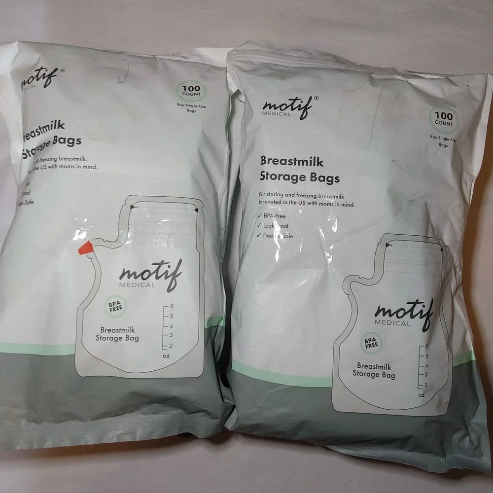 Motif Medical Breast Milk 8oz Storage Bags - Lot Of 4 Packs 400 Total - CHEAPEST
